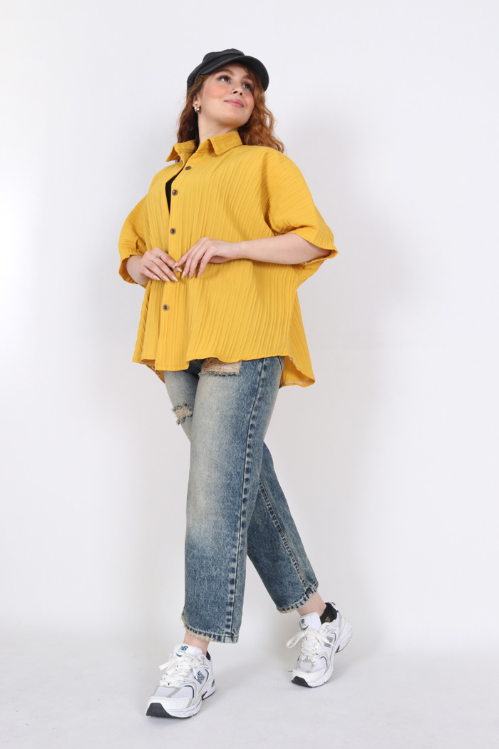 شومیز تک رنگ 2275